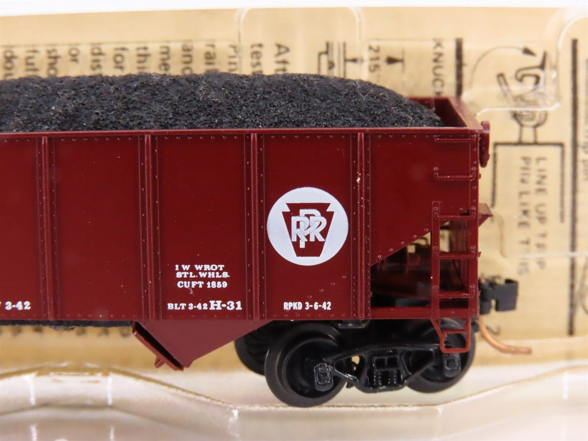 N Scale Kadee Micro-Trains MTL 56062 PRR Pennsylvania 2-Bay Hopper #220573