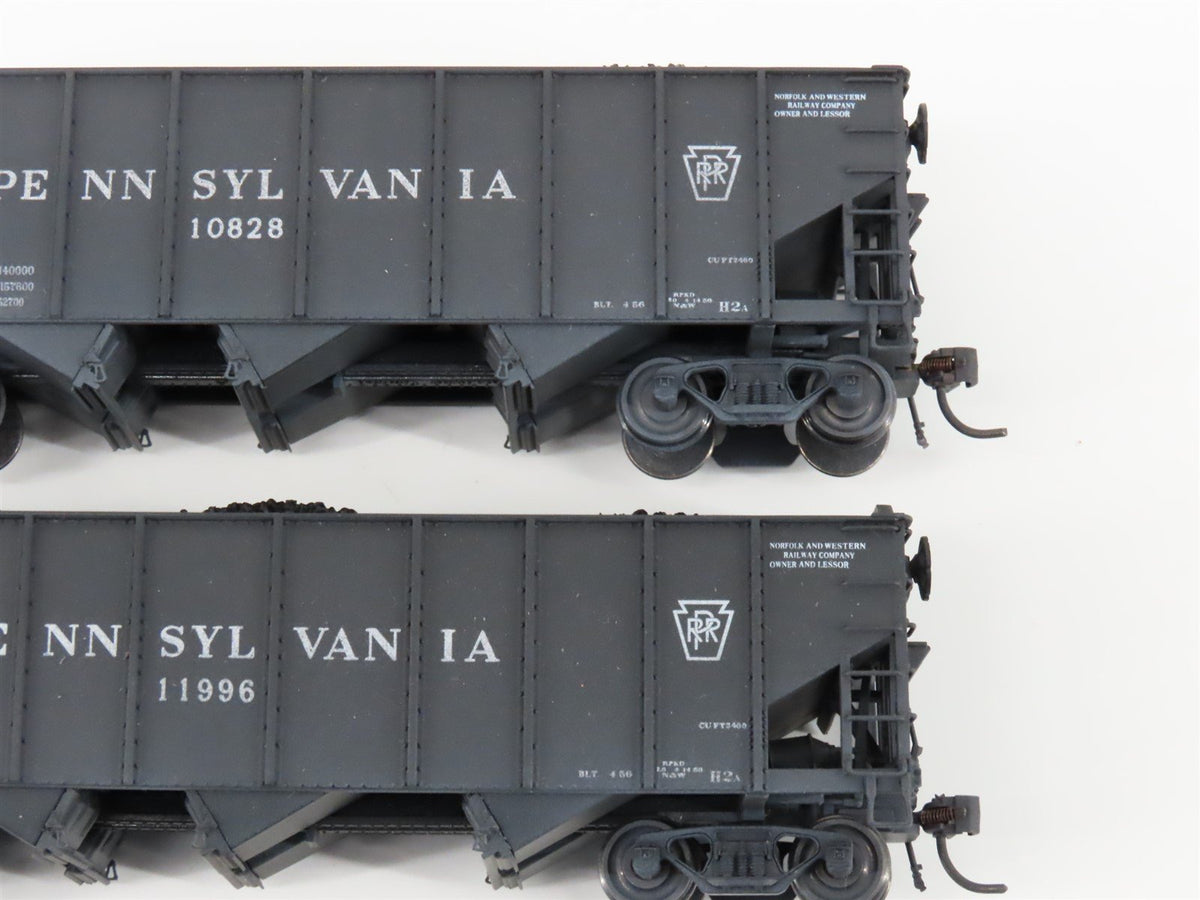 HO Broadway Limited BLI 811 PRR H2a 3-Bay Hoppers 6-Pack w/ Load - Weathered