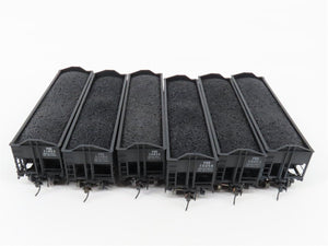 HO Broadway Limited BLI 811 PRR H2a 3-Bay Hoppers 6-Pack w/ Load - Weathered