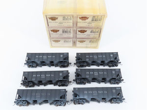 HO Broadway Limited BLI 811 PRR H2a 3-Bay Hoppers 6-Pack w/ Load - Weathered