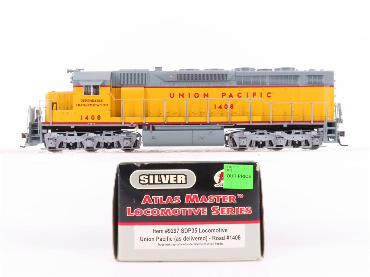 HO Scale Atlas Master Silver 9297 UP Union Pacific SDP35 Diesel #1405 w/ DCC