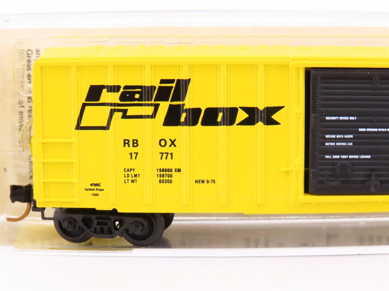N Scale Kadee Micro-Trains MTL 25012 RBOX Railbox 50' Rib Side Box Car #17771