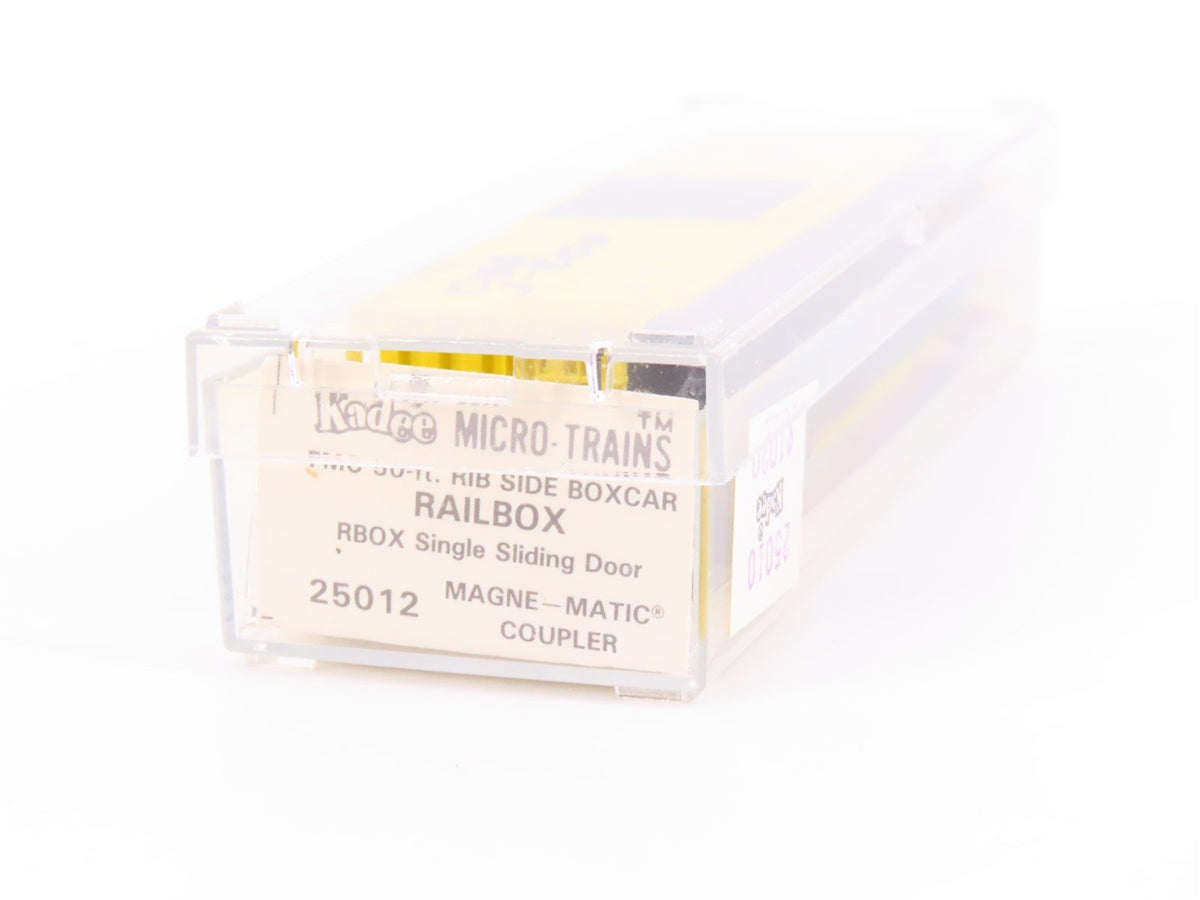 N Scale Kadee Micro-Trains MTL 25012 RBOX Railbox 50&#39; Rib Side Box Car #17771