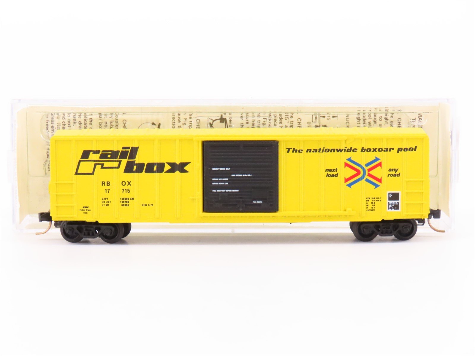 N Scale Kadee Micro-Trains MTL 25012 RBOX Railbox 50' Rib Side Box Car #17715