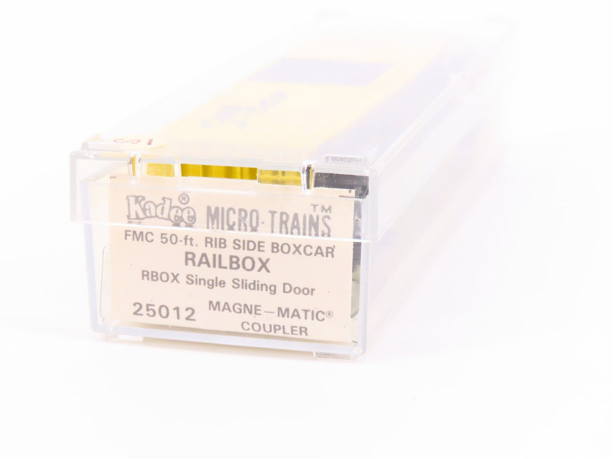 N Scale Kadee Micro-Trains MTL 25012 RBOX Railbox 50&#39; Rib Side Box Car #17715