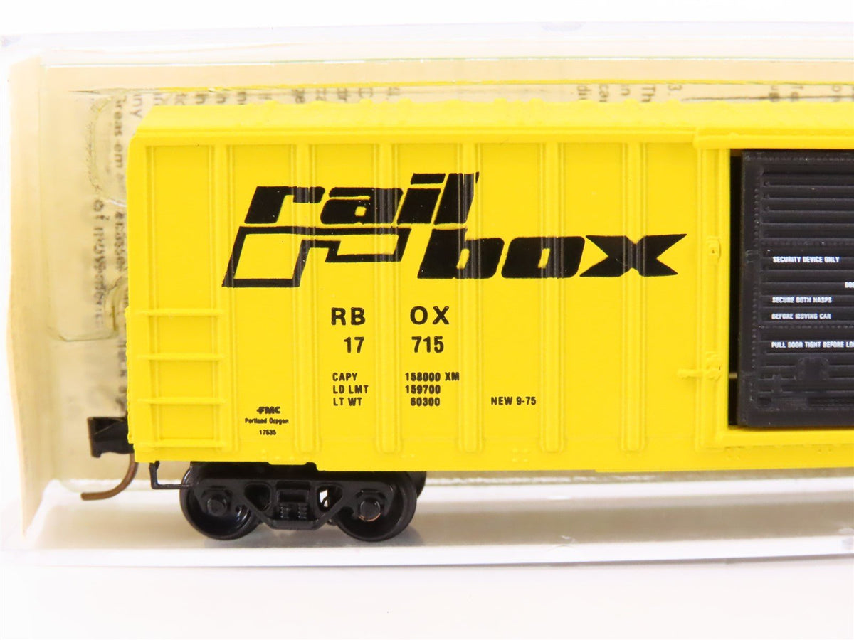 N Scale Kadee Micro-Trains MTL 25012 RBOX Railbox 50&#39; Rib Side Box Car #17715