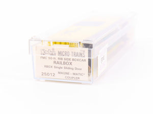 N Scale Kadee Micro-Trains MTL 25012 RBOX Railbox 50' Rib Side Box Car #17792