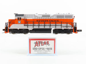 N Scale Atlas 4618 WP Western Pacific GP35 Diesel Locomotive #3007