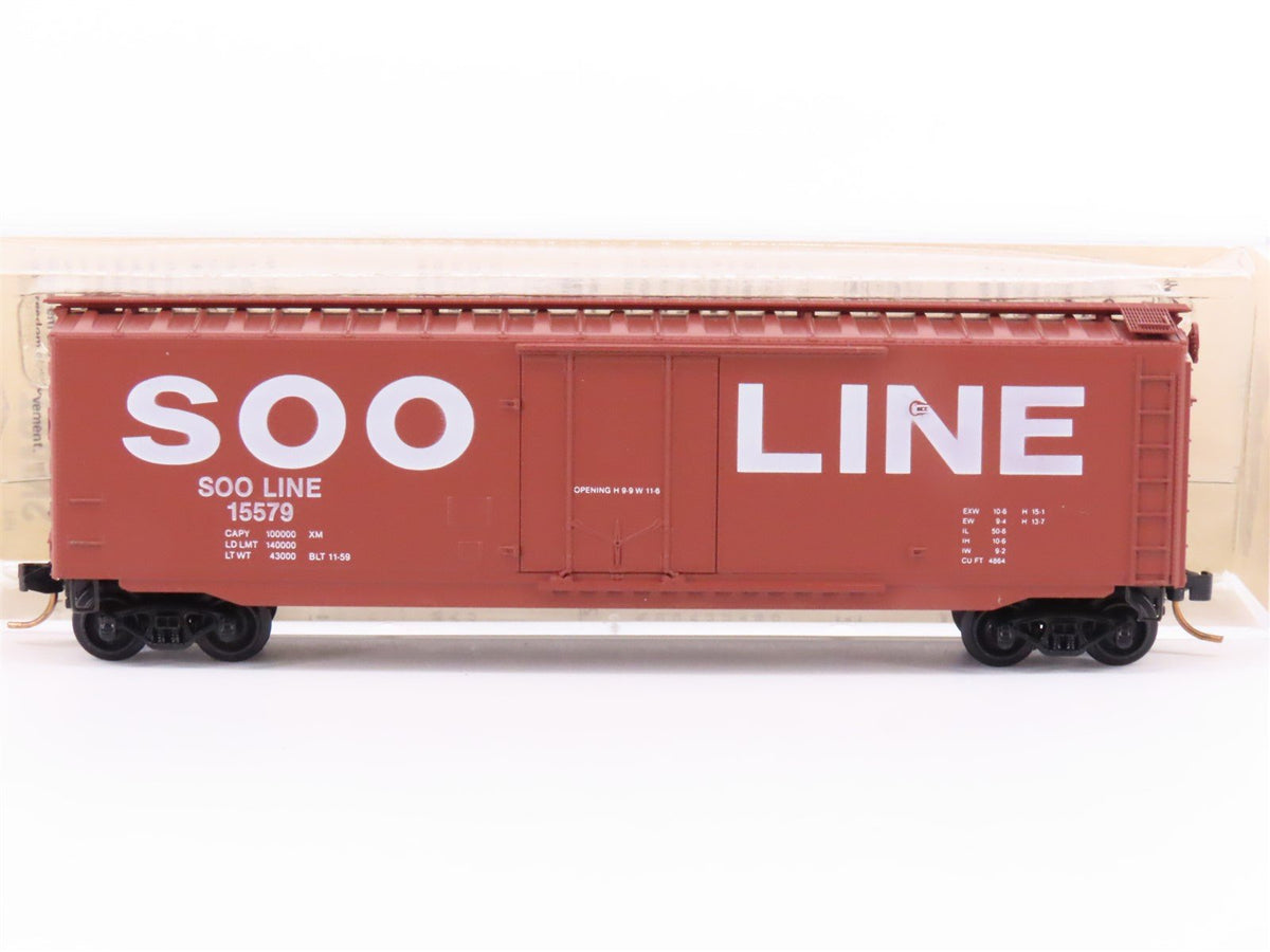 N Scale Kadee Micro-Trains MTL 32110 SOO Line 50&#39; Plug Door Box Car #15579