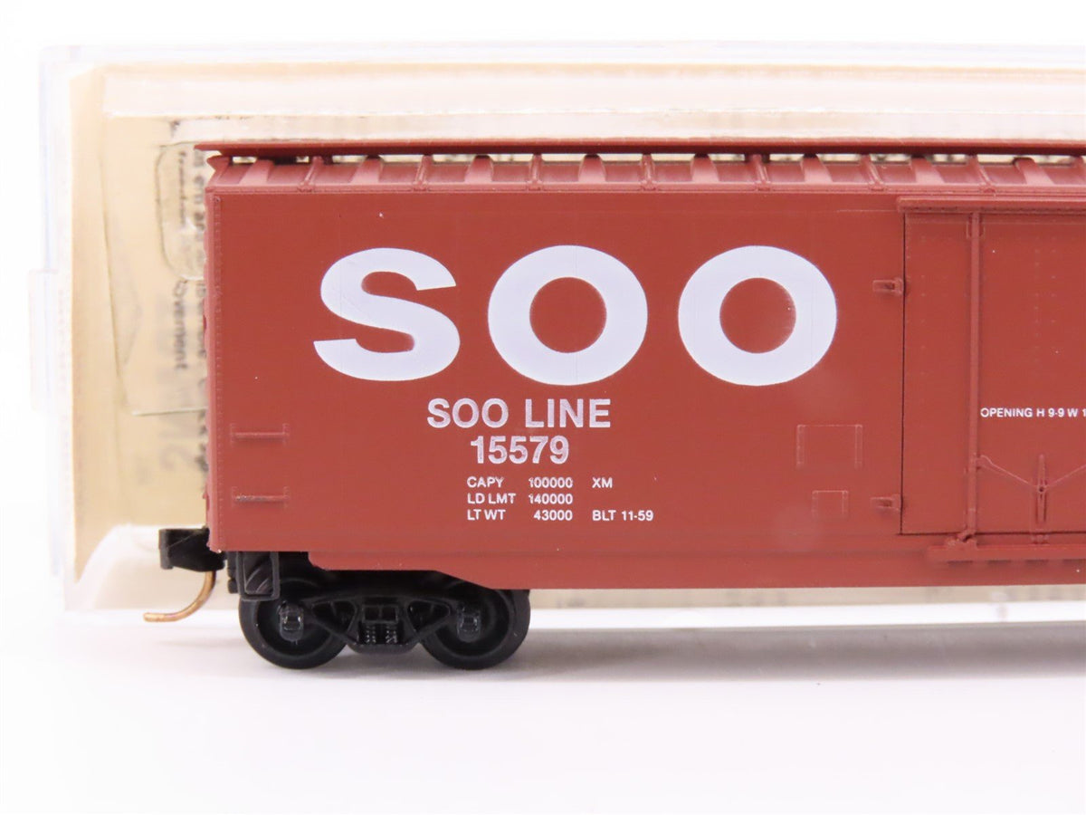 N Scale Kadee Micro-Trains MTL 32110 SOO Line 50&#39; Plug Door Box Car #15579