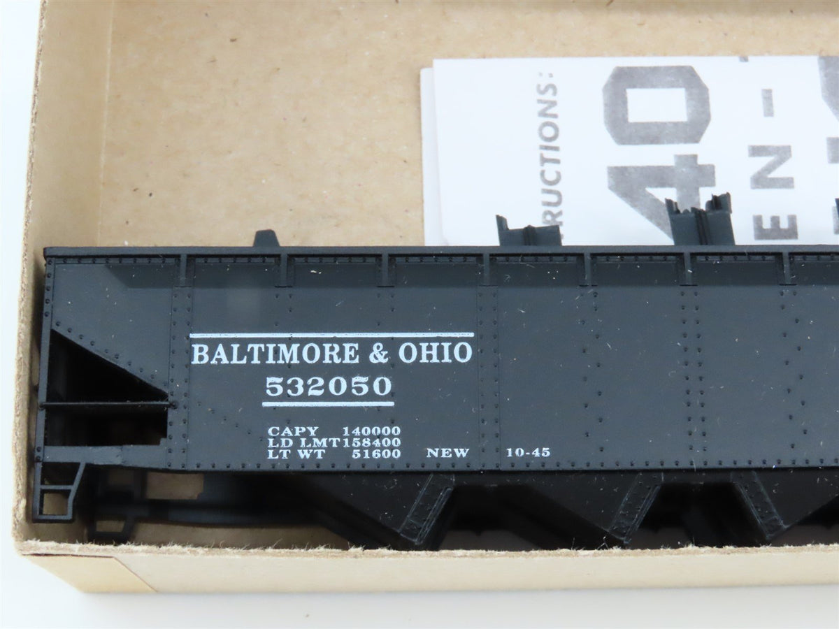 HO Scale Athearn / Bev-Bel Kit #1931 B&amp;O Baltimore &amp; Ohio 4-Bay Hopper #532050