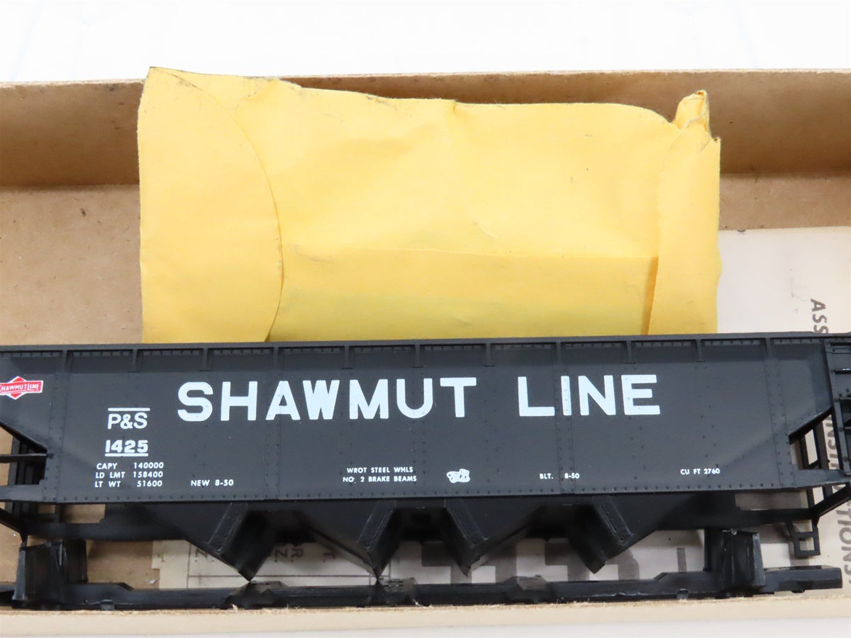 HO Scale Athearn / Bev-Bel Kit #1722 P&amp;S Shawmut Line 4-Bay Open Hopper #1425