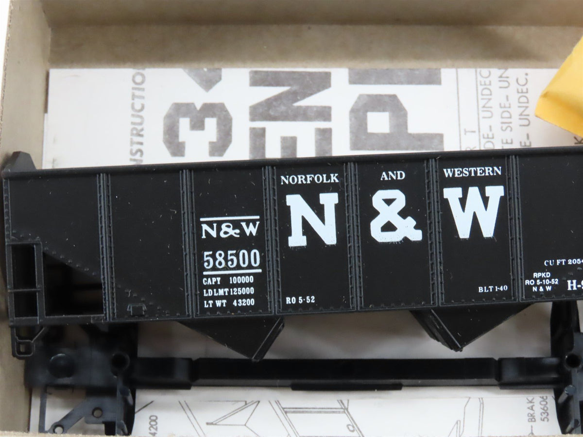 HO Scale Athearn / Bev-Bel Kit #969-1 NW Norfolk &amp; Western 2-Bay Hopper #58500