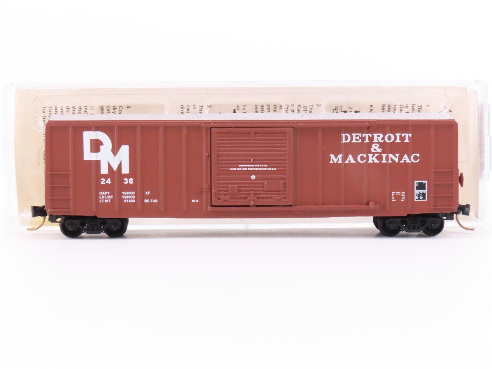 N Scale Kadee Micro-Trains MTL 25280 DM Detroit & Mackinac 50' Box Car #2436