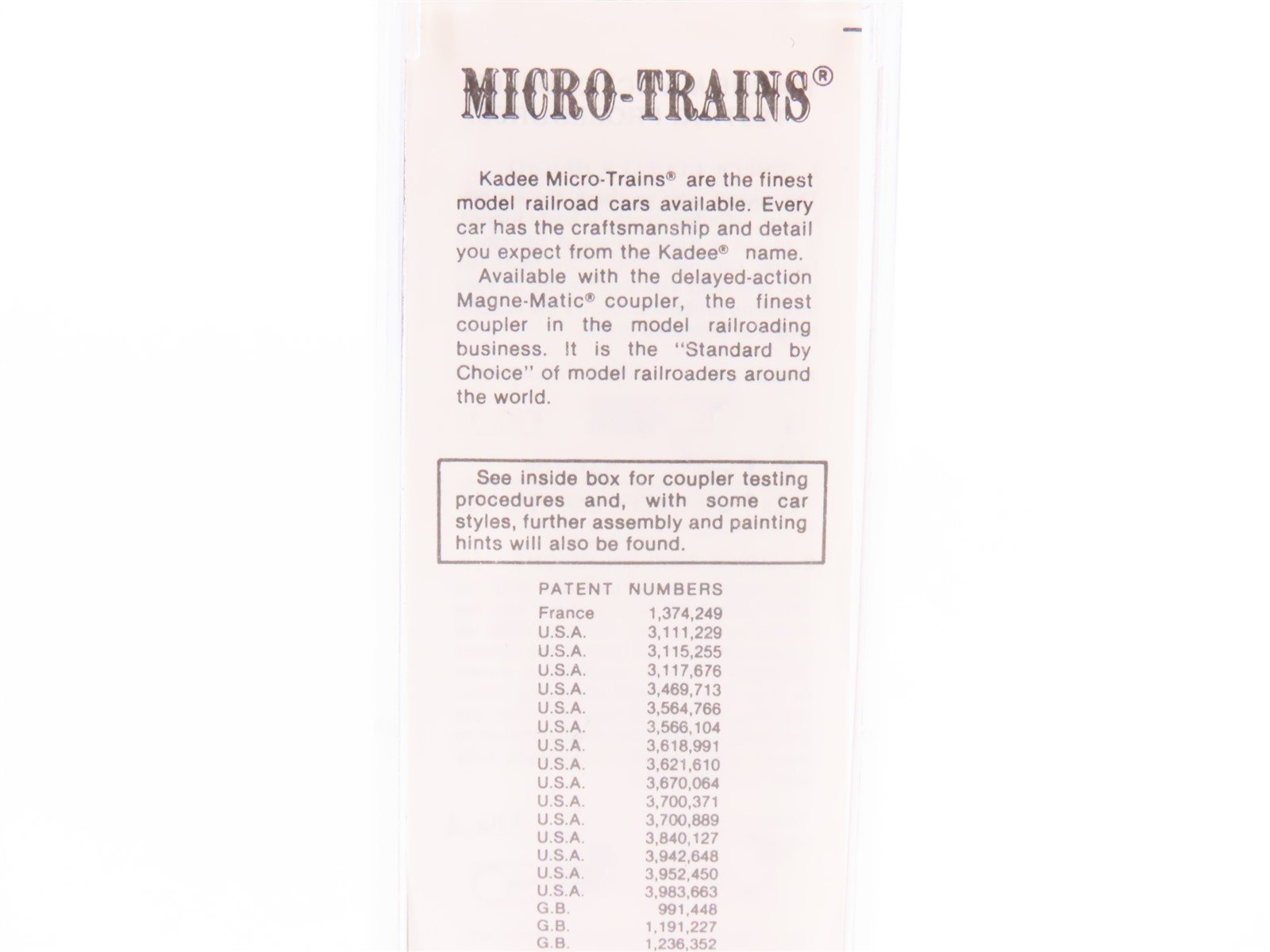 N Scale Kadee Micro-Trains MTL 25300 SM St Mary's Railroad 50' Box Car #9100