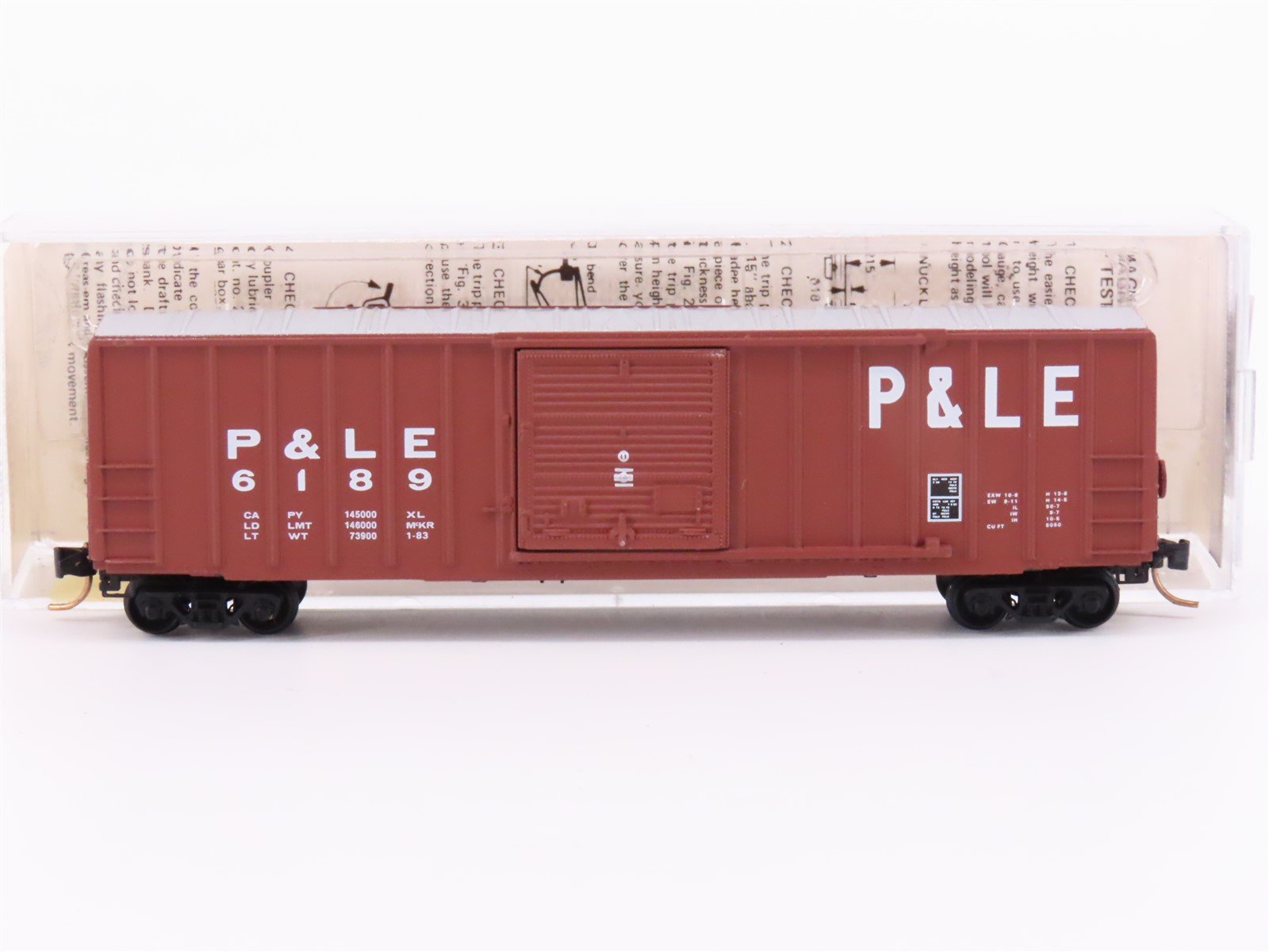 N Scale Kadee Micro-Trains MTL 25290 P&LE Pittsburgh & Lake Erie Box Car #6189