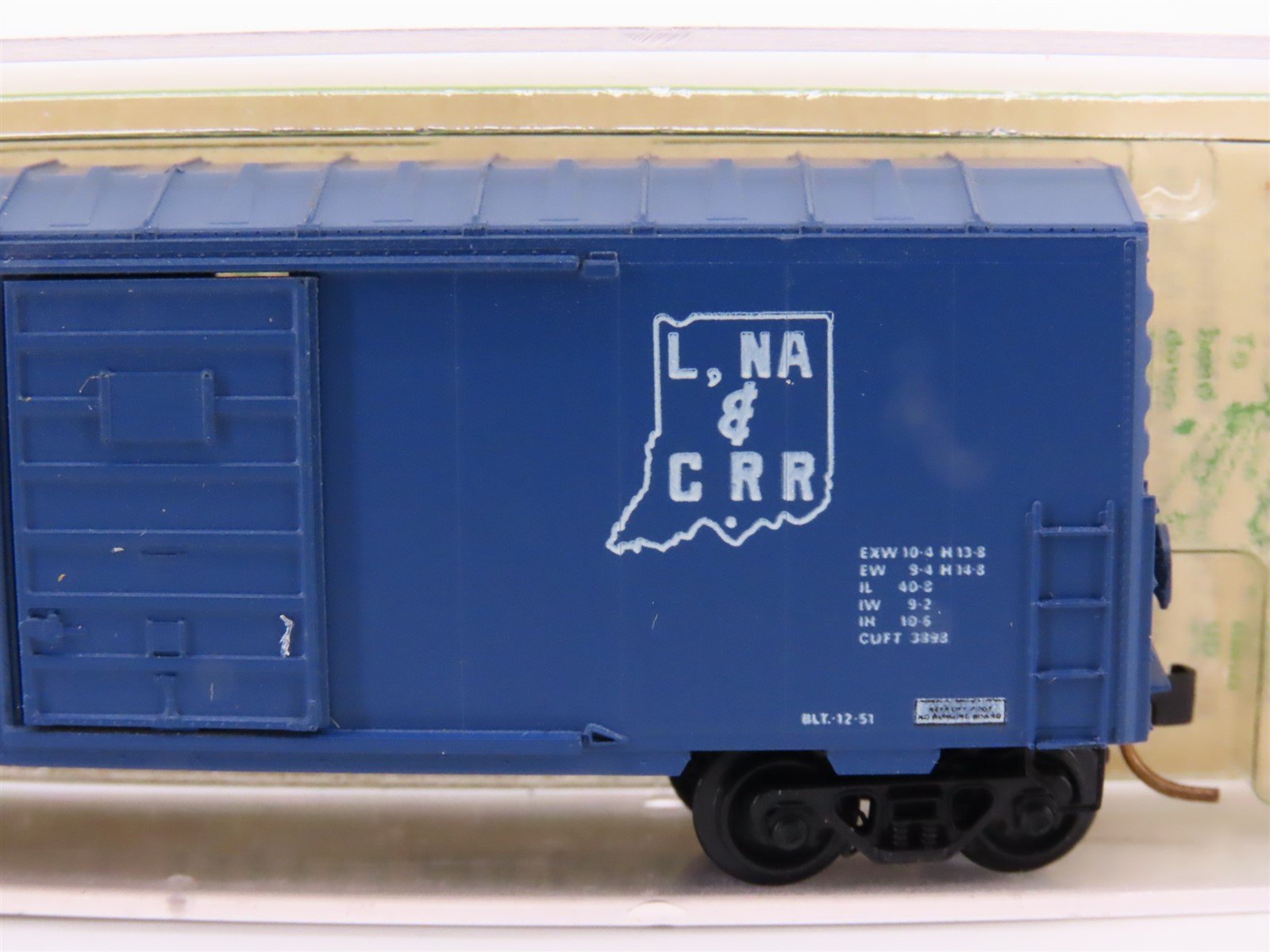 N Scale Kadee Micro-Trains MTL 24314 LNAC Railroad 40' Box Car #144 - Blue Label
