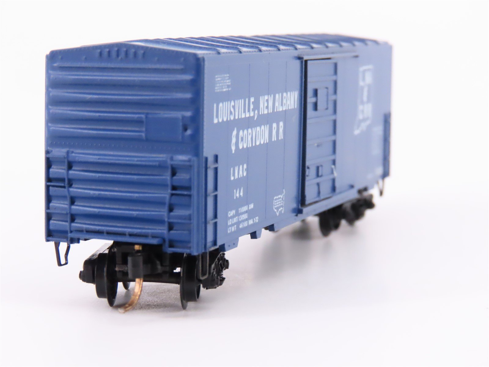 N Scale Kadee Micro-Trains MTL 24314 LNAC Railroad 40' Box Car #144 - Blue Label