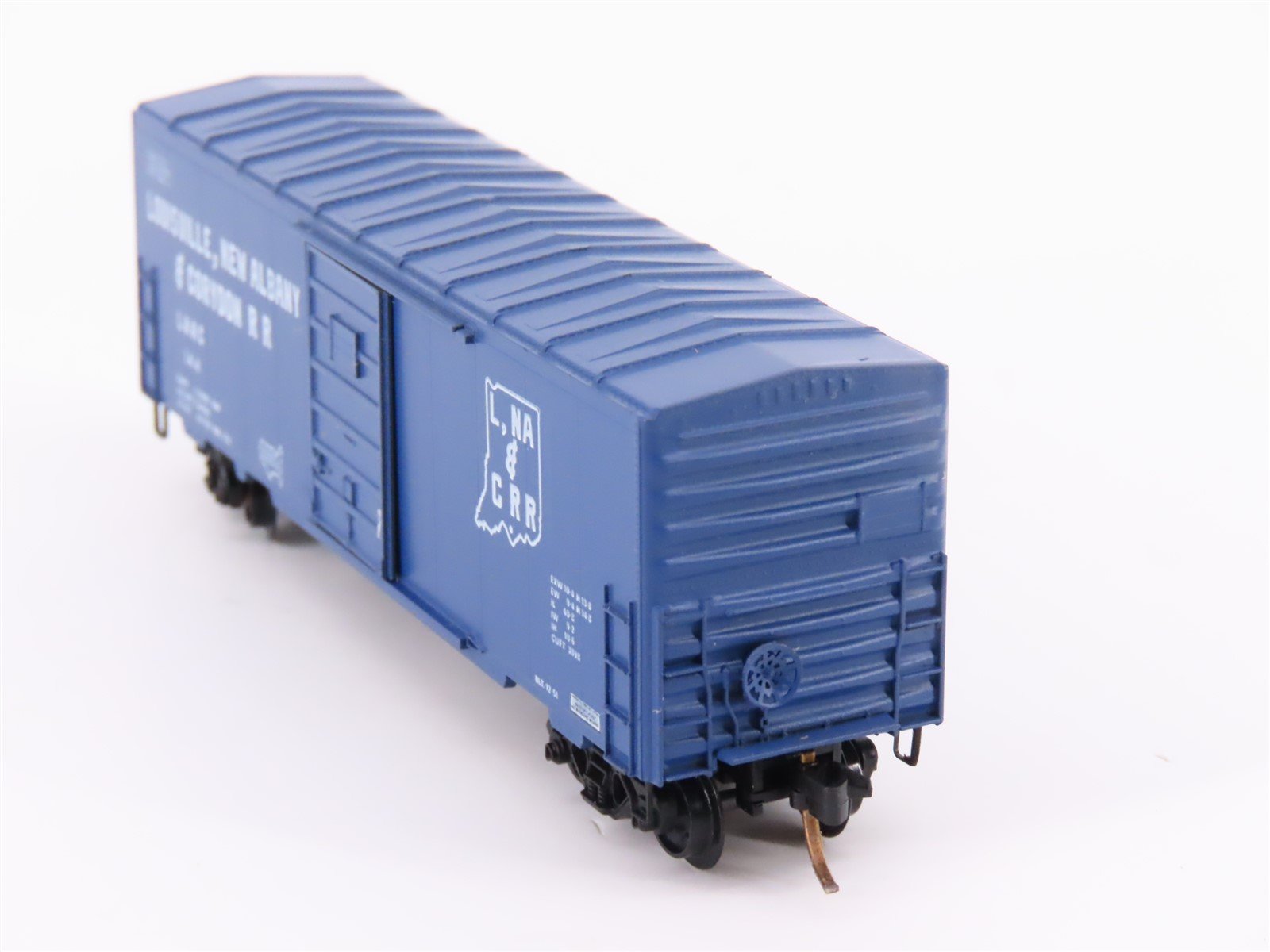 N Scale Kadee Micro-Trains MTL 24314 LNAC Railroad 40' Box Car #144 - Blue Label