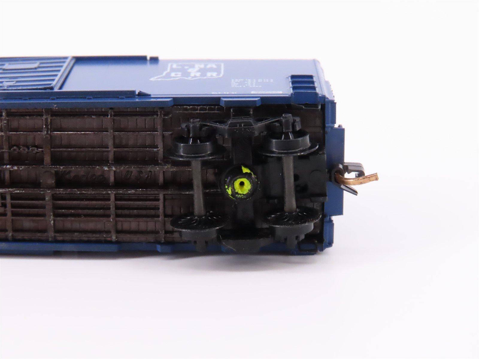 N Scale Kadee Micro-Trains MTL 24314 LNAC Railroad 40' Box Car #144 - Blue Label