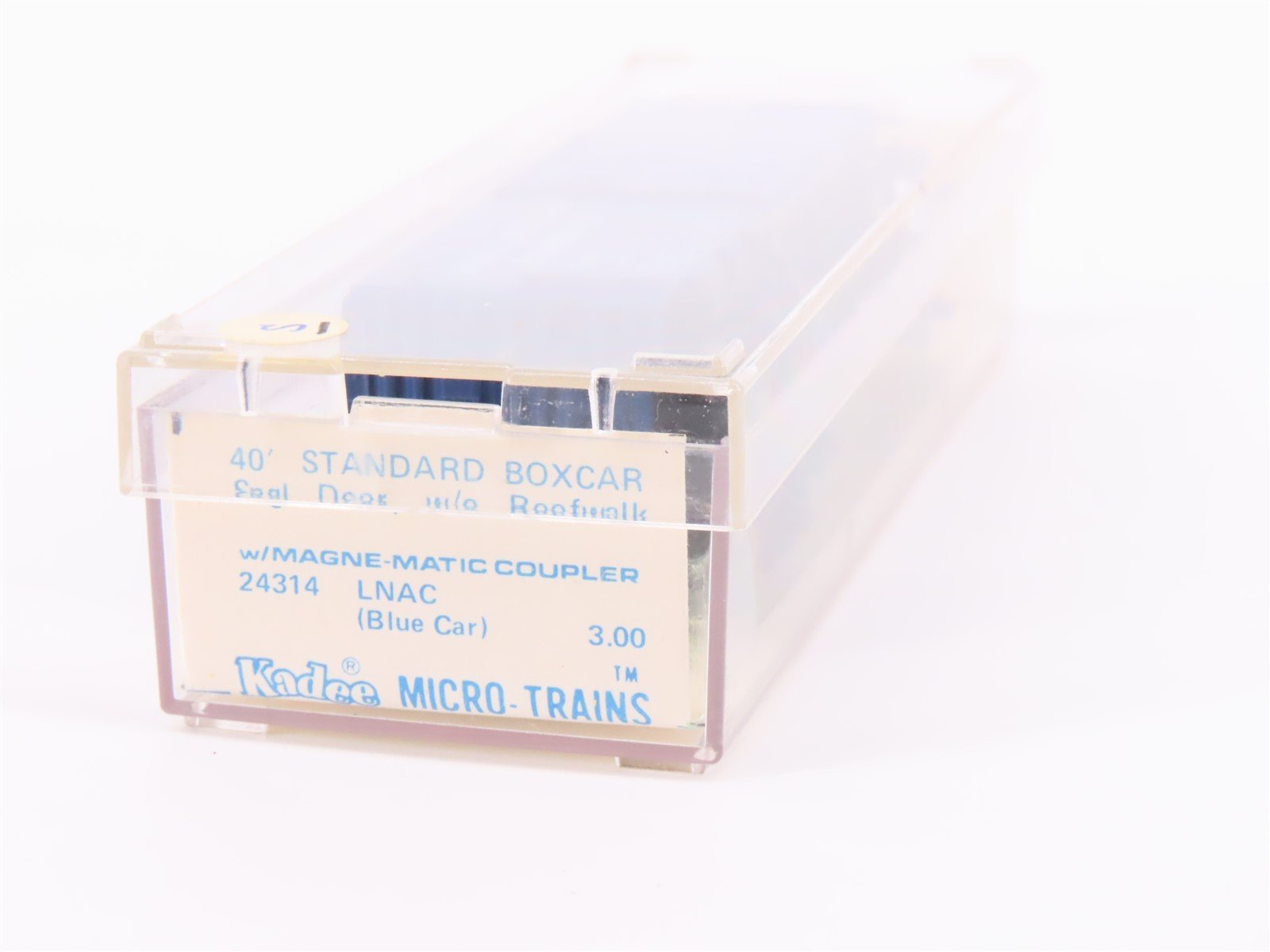N Scale Kadee Micro-Trains MTL 24314 LNAC Railroad 40' Box Car #144 - Blue Label