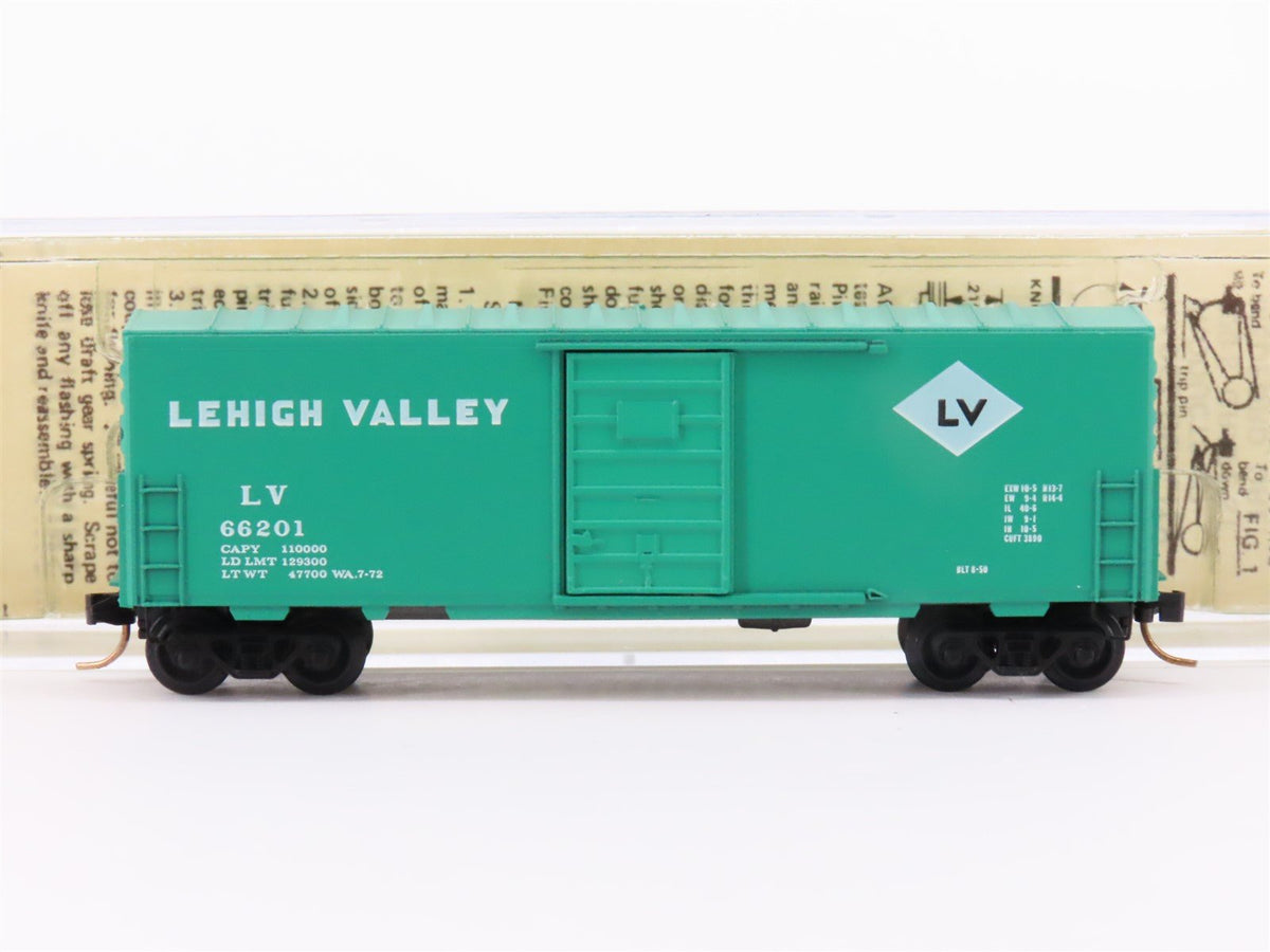 N Scale Kadee Micro-Trains MTL 24020 LV Lehigh Valley 40&#39; Box Car #66201