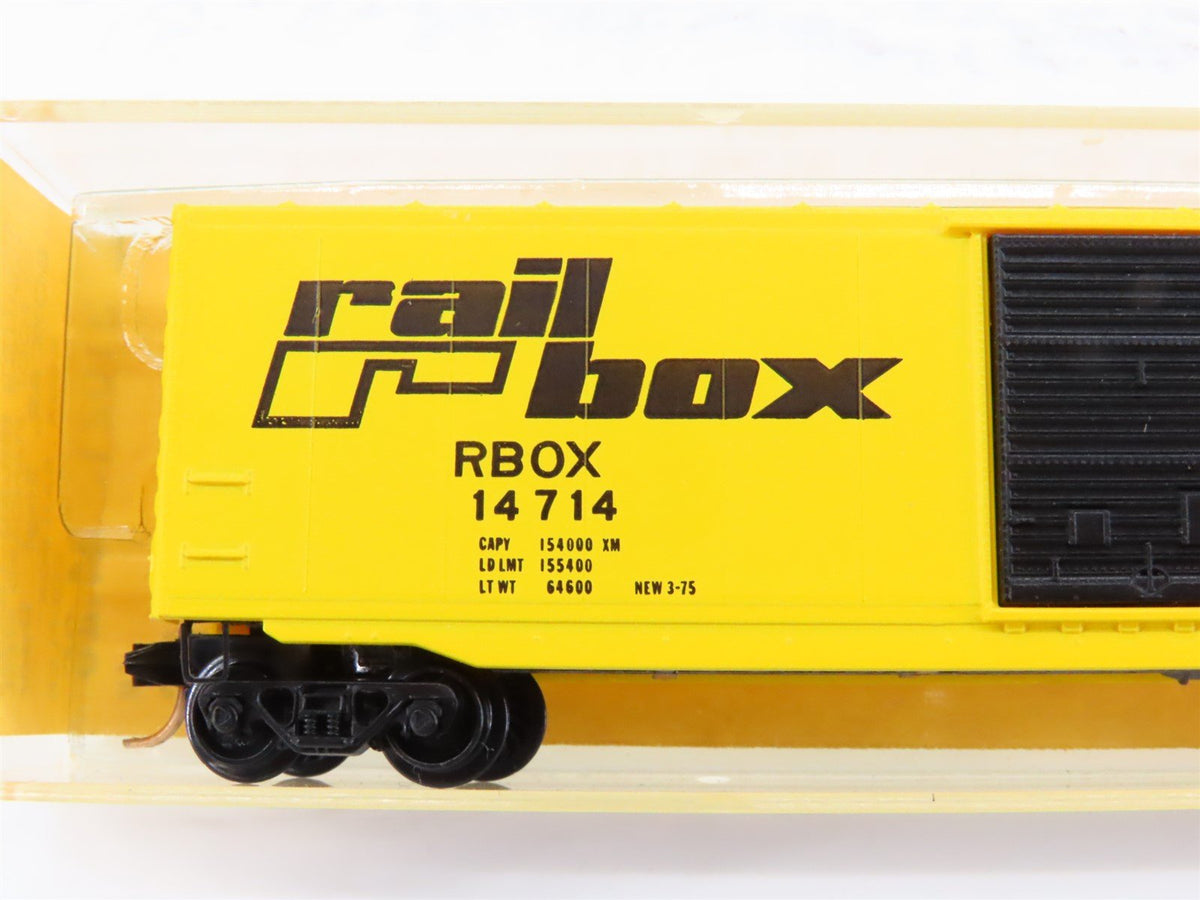 N Scale Kadee Micro-Trains MTL 31021 RBOX Railbox 50&#39; Single Door Box Car #14714