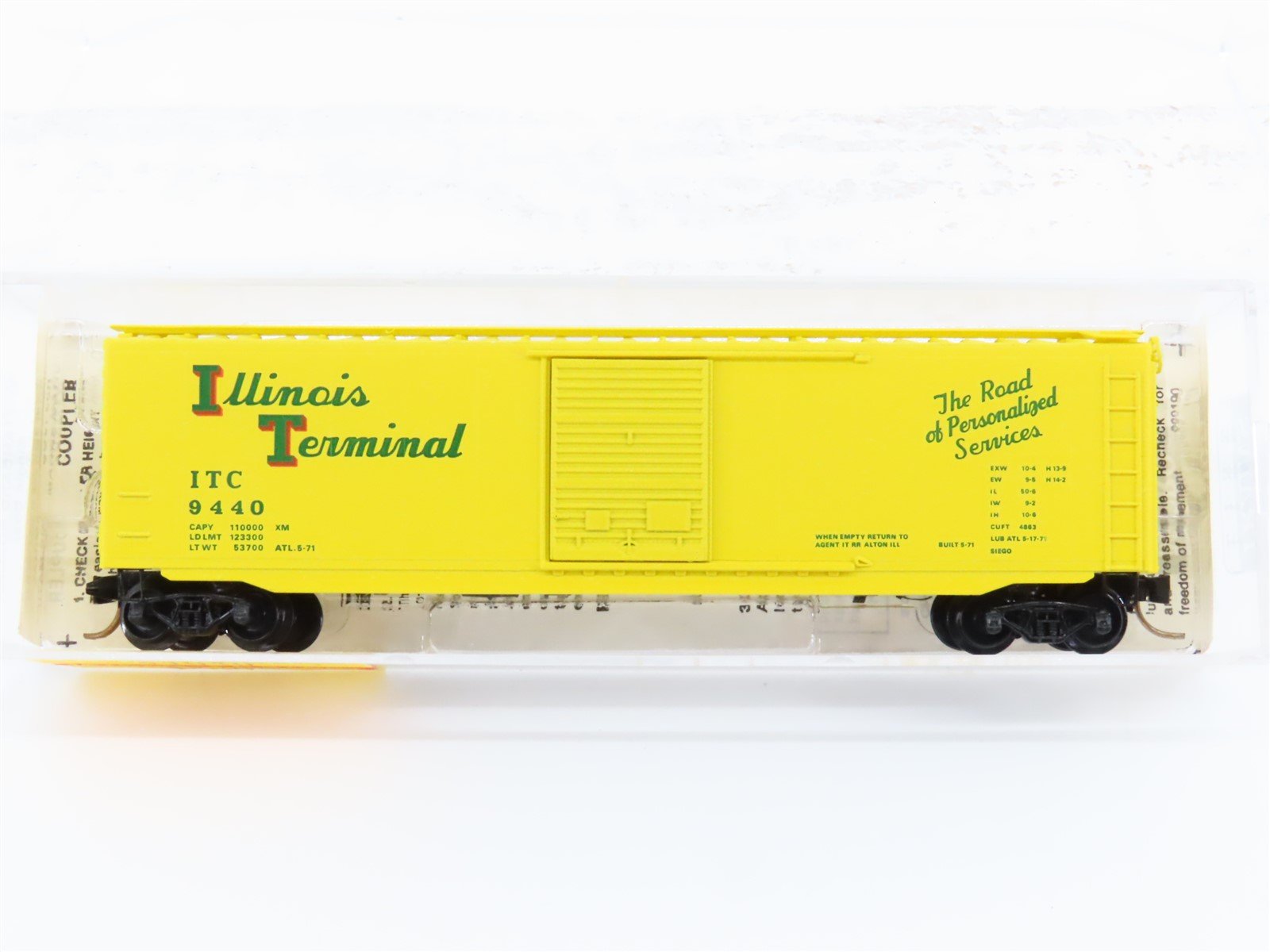 N Scale Kadee Micro-Trains MTL 31010 ITC Illinois Terminal 50' Box Car #9440