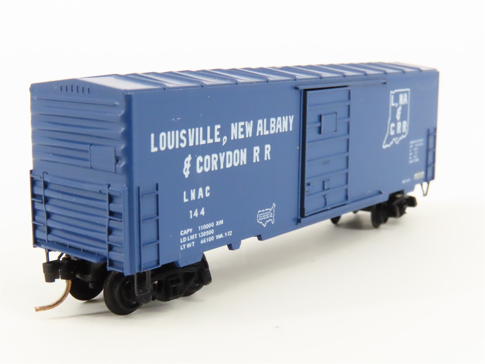 N Scale Kadee Micro-Trains MTL 24314 LNAC Railroad 40' Box Car #144 - Blue Label