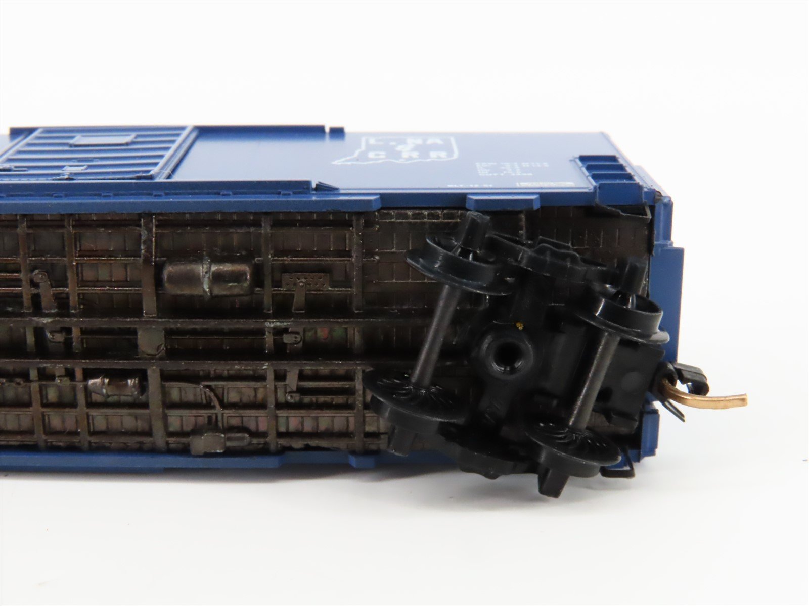 N Scale Kadee Micro-Trains MTL 24314 LNAC Railroad 40' Box Car #144 - Blue Label