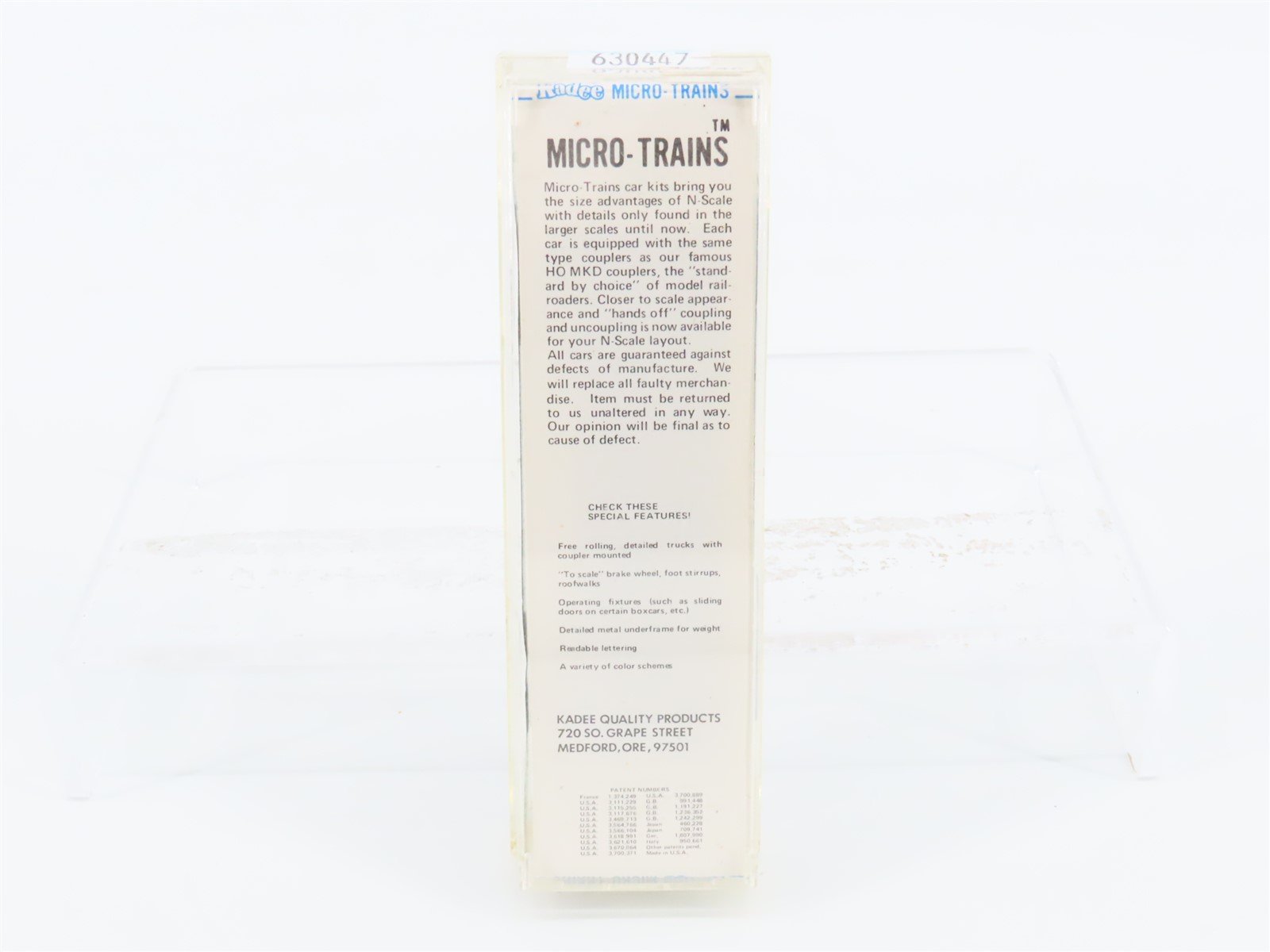 N Scale Kadee Micro-Trains MTL 24314 LNAC Railroad 40' Box Car #144 - Blue Label