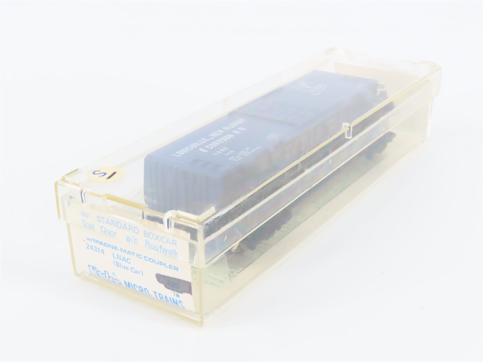 N Scale Kadee Micro-Trains MTL 24314 LNAC Railroad 40' Box Car #144 - Blue Label
