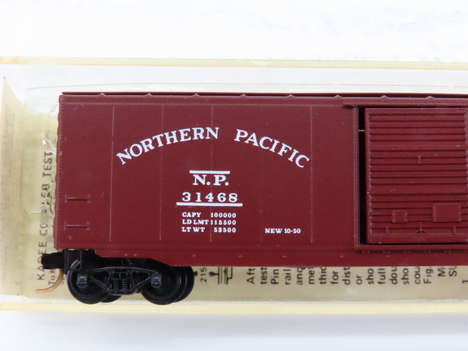 N Kadee Micro-Trains MTL 31060 NP Main Street of the Northwest 50' Boxcar #31468