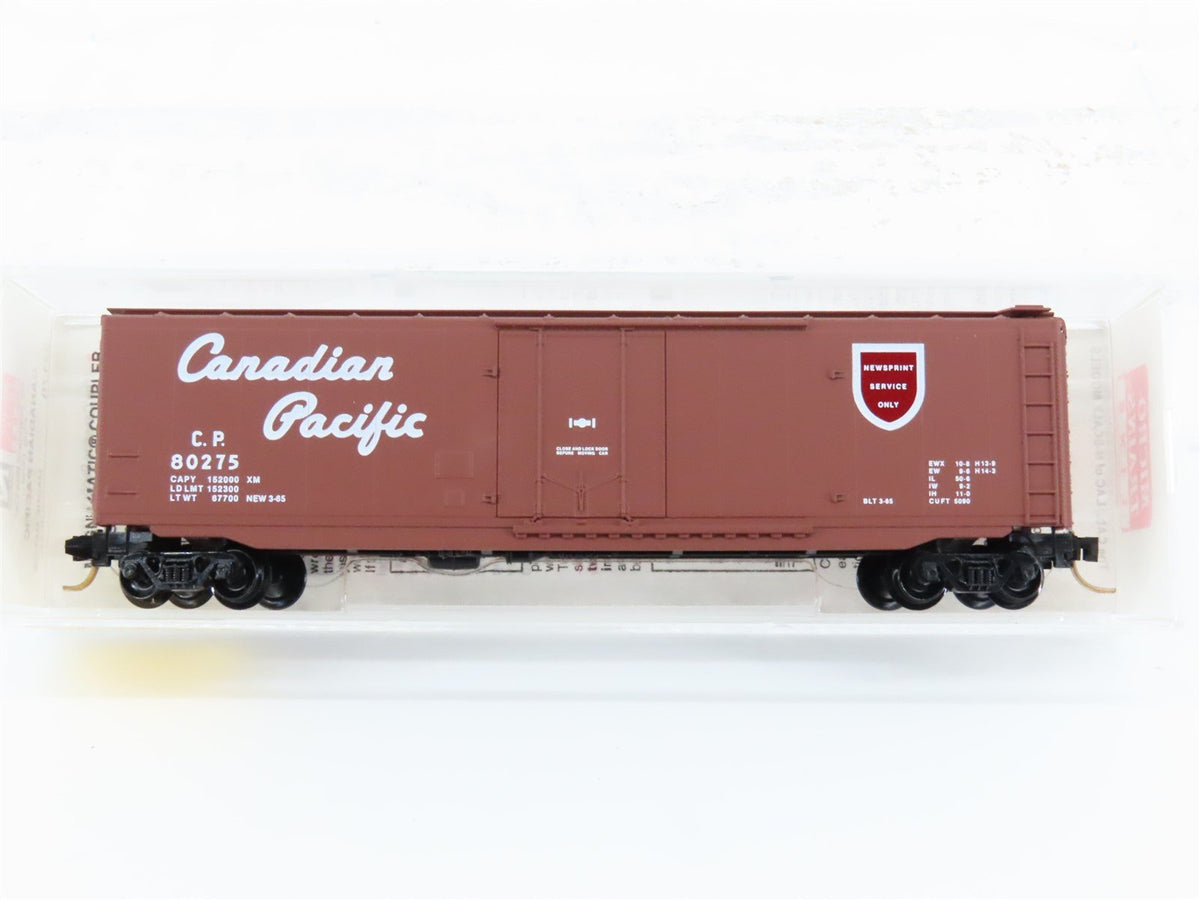 N Scale Micro-Trains MTL 32170 CP &quot;Newsprint Service Only&quot; 50&#39; Box Car #80275