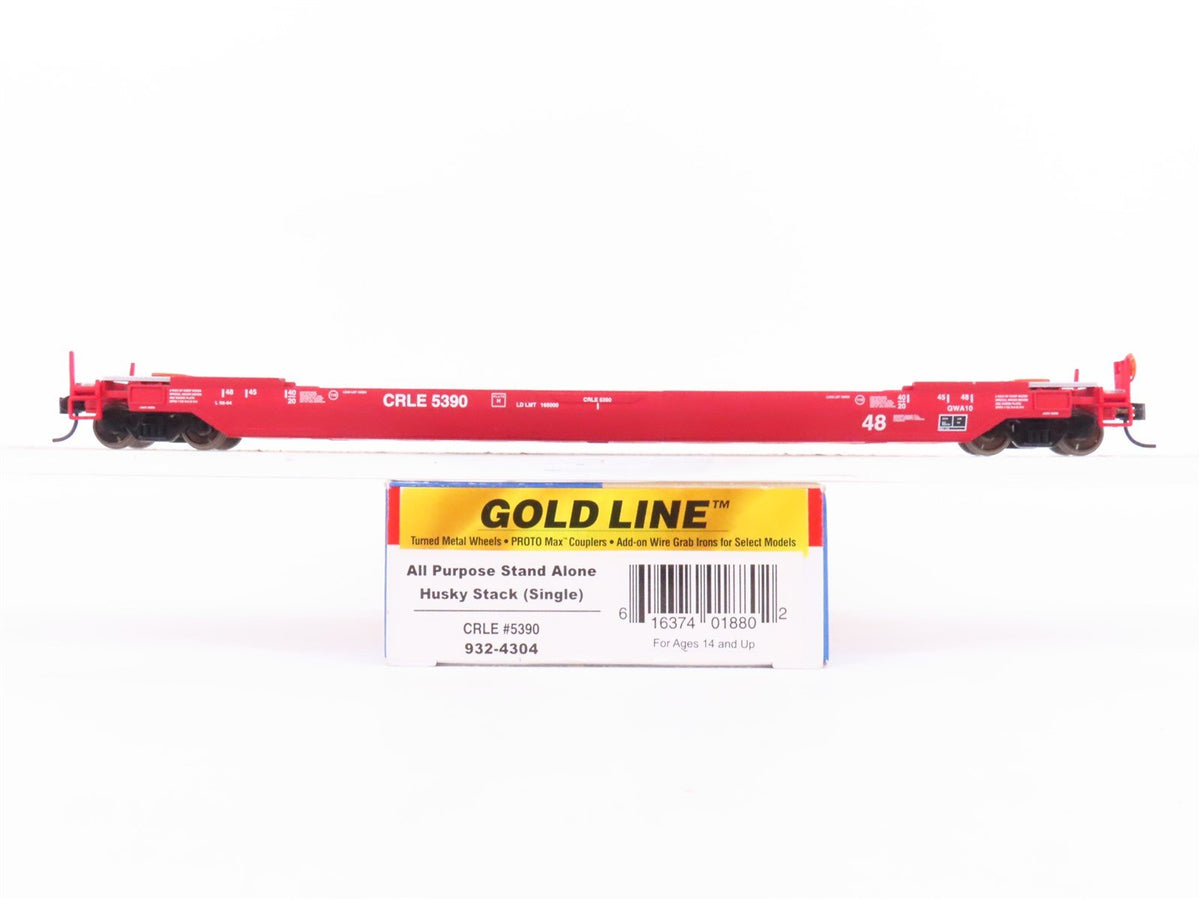 HO Scale Walthers Gold 932-4304 CRLE Stand-Alone Husky Stack Car #5390