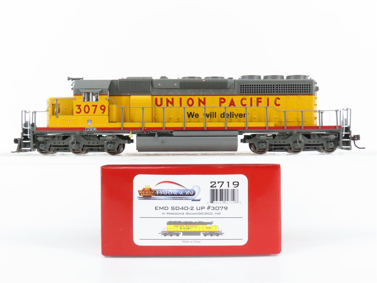 HO Broadway Limited BLI 2719 UP Railway SD40-2 Diesel Loco #3079 w/DCC & Sound