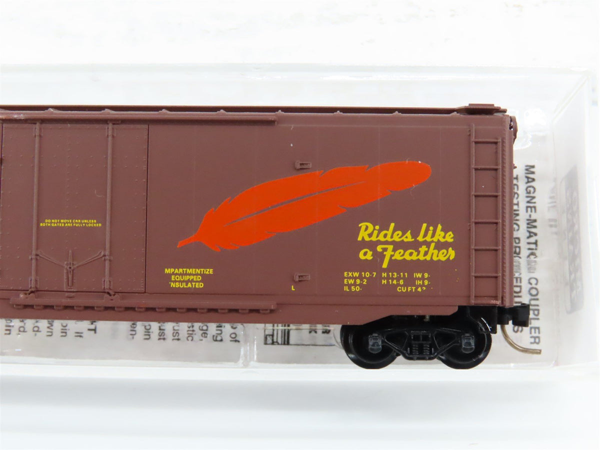 N Scale Micro-Trains MTL 32180 WP Western Pacific Feather 50&#39; Box Car #55935