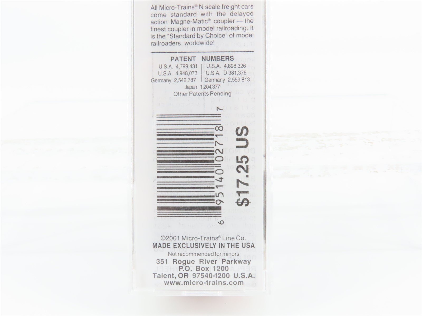 N Scale Micro-Trains MTL 25040 CIRR Chattahoochee Railroad 50' Box Car #90068