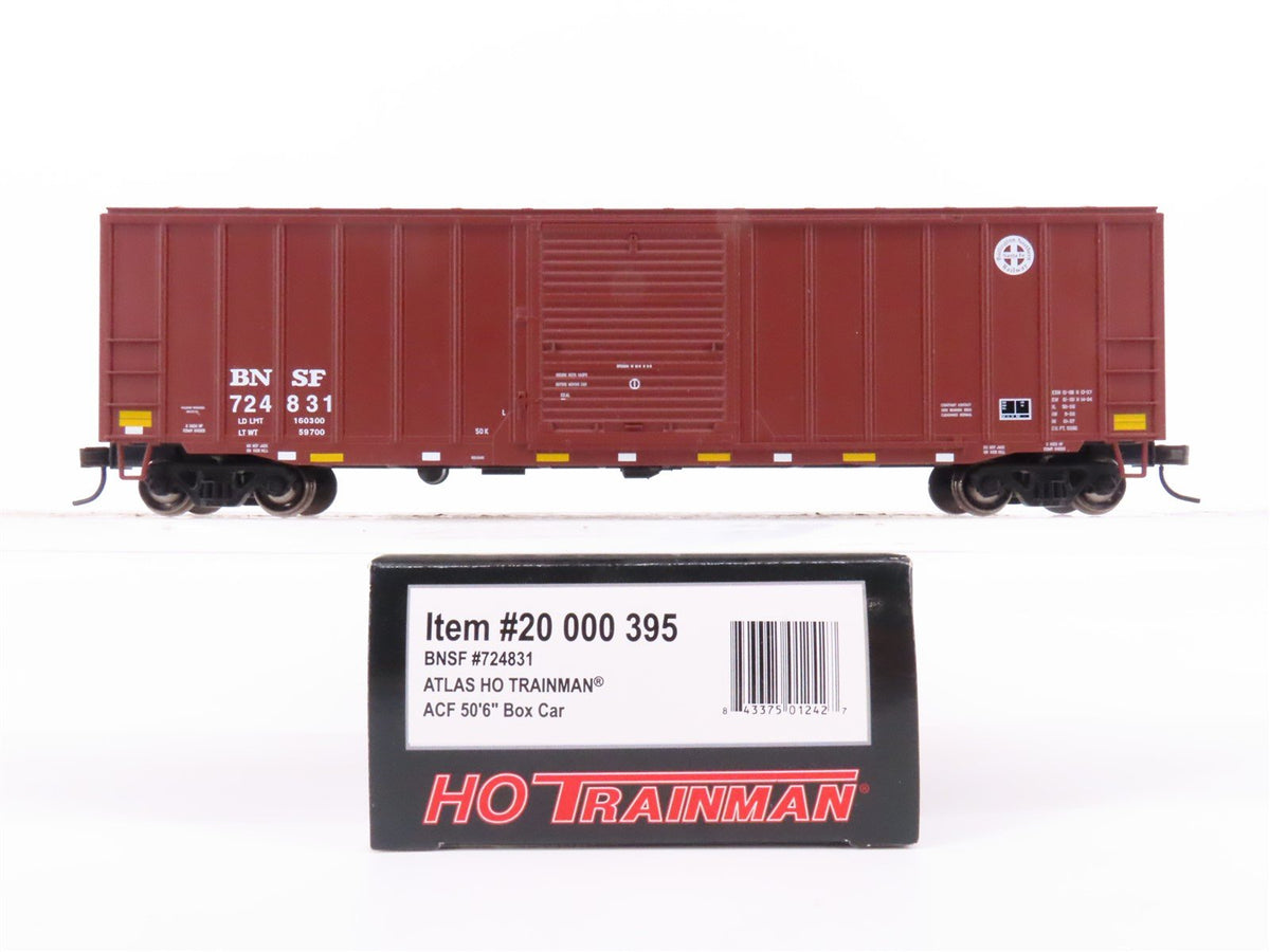 HO Scale Atlas Trainman 20000395 BNSF Railway 50&#39;6&quot; Single-Door Box Car #724831