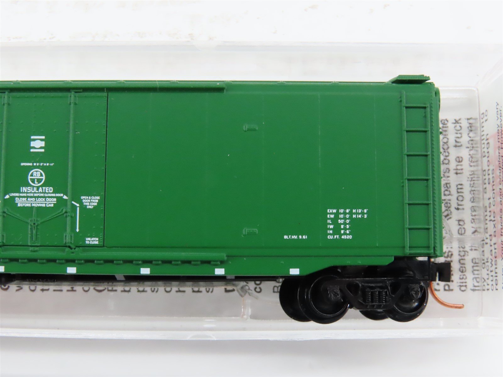 N Micro-Trains MTL 32090 RBBX Burlington Refrigerator Express 50' Box Car #79418