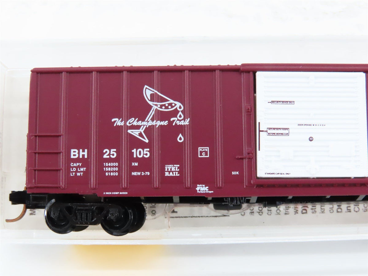 N Scale Micro-Trains MTL 25380 BH &quot;The Champagne Trail&quot; 50&#39; Box Car #25105