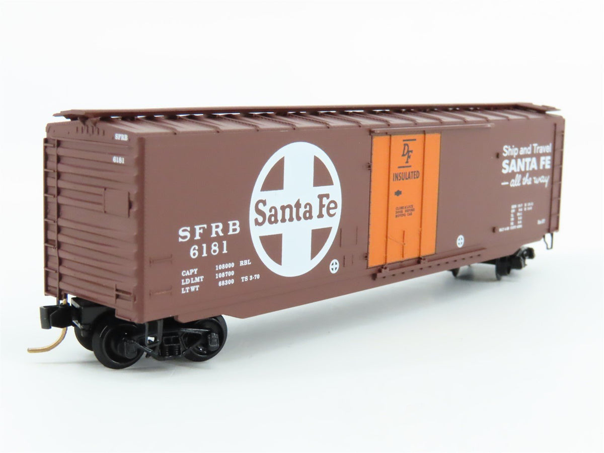 N Scale Micro-Trains MTL 32050/4 SFRB Santa Fe Railroad 50&#39; Box Car #6181