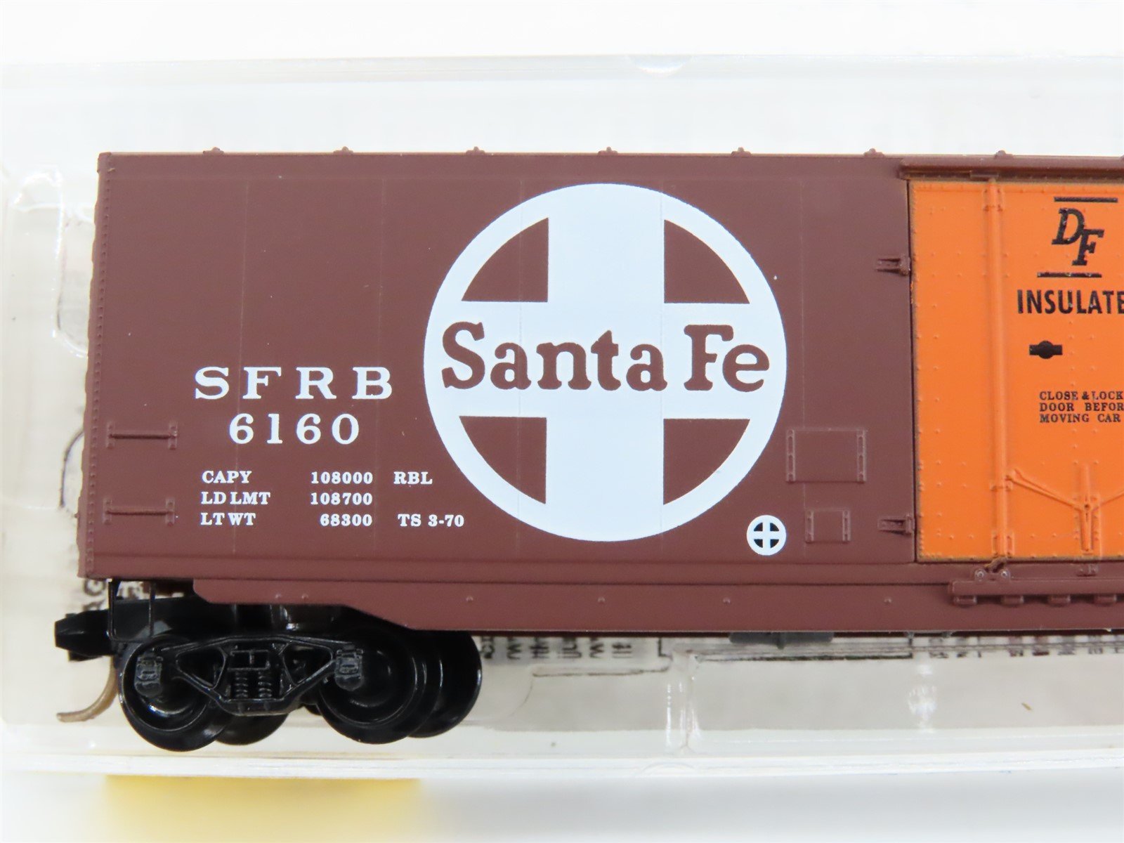 N Scale Micro-Trains MTL 32050/2 SFRB Santa Fe Railroad 50' Box Car #6160