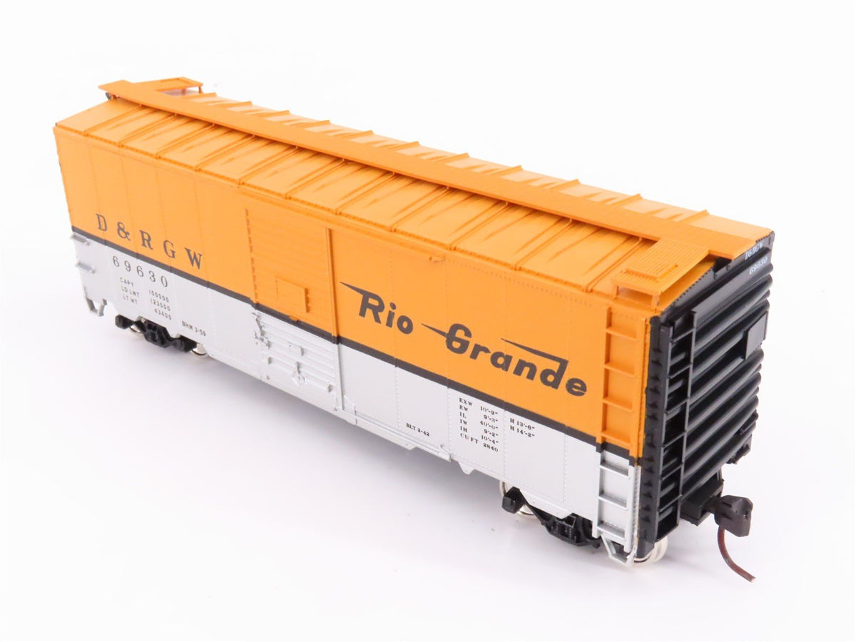 HO Scale Accurail Accuready #80042 D&amp;RGW Rio Grande AAR 40&#39; Steel Box Car #69630