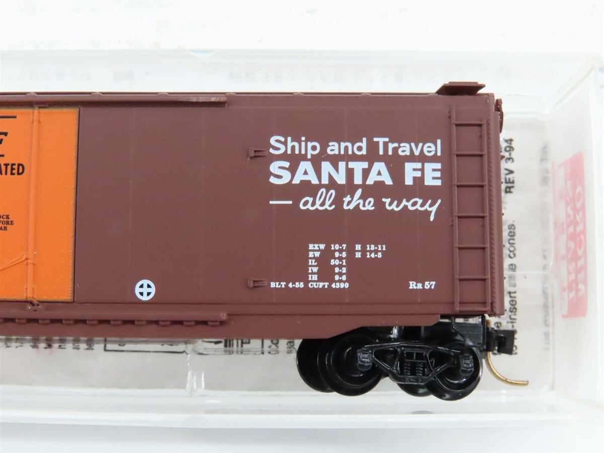 N Scale Micro-Trains MTL 32050/1 SFRB Santa Fe Railroad 50&#39; Box Car #6153