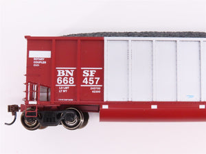 HO Scale Athearn ATH97479 BNSF Railway BethGon Coalporters 5-Car Set w/ Load