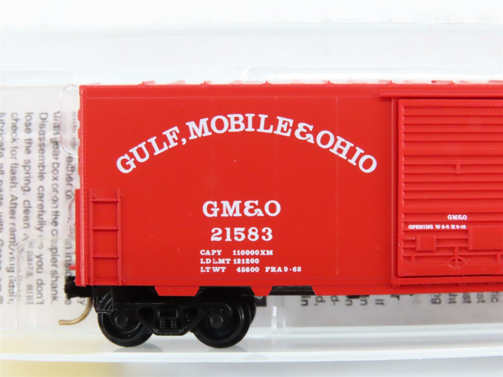 N Scale Micro-Trains MTL 24240 GM&O Gulf Mobile & Ohio 40' Box Car #21583