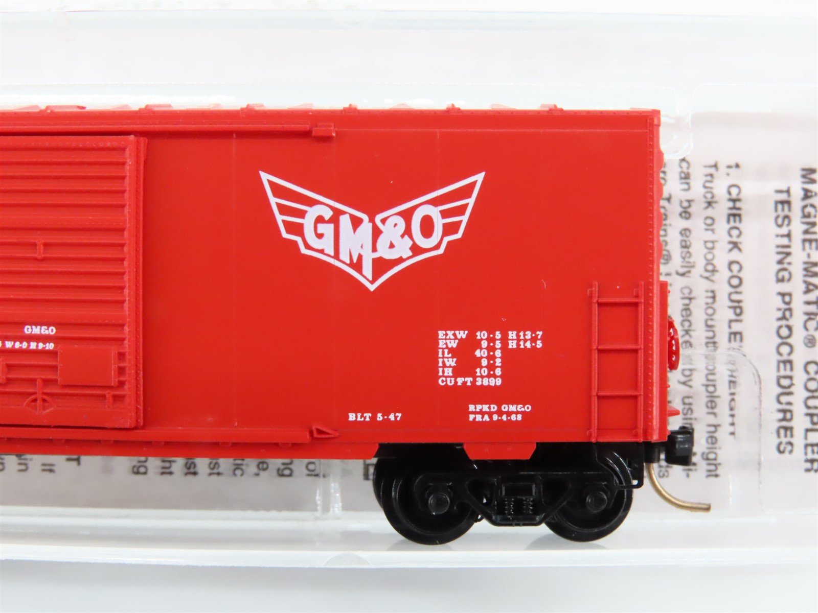 N Scale Micro-Trains MTL 24240 GM&O Gulf Mobile & Ohio 40' Box Car #21583