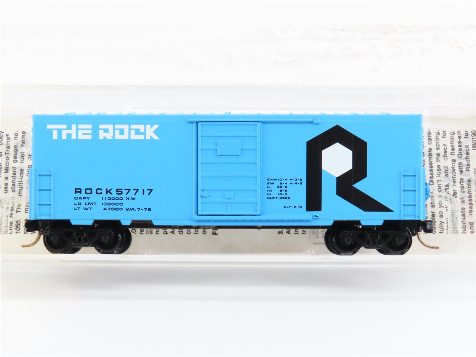 N Scale Kadee Micro-Trains MTL 24010 ROCK 40' Single Door Box Car #57717