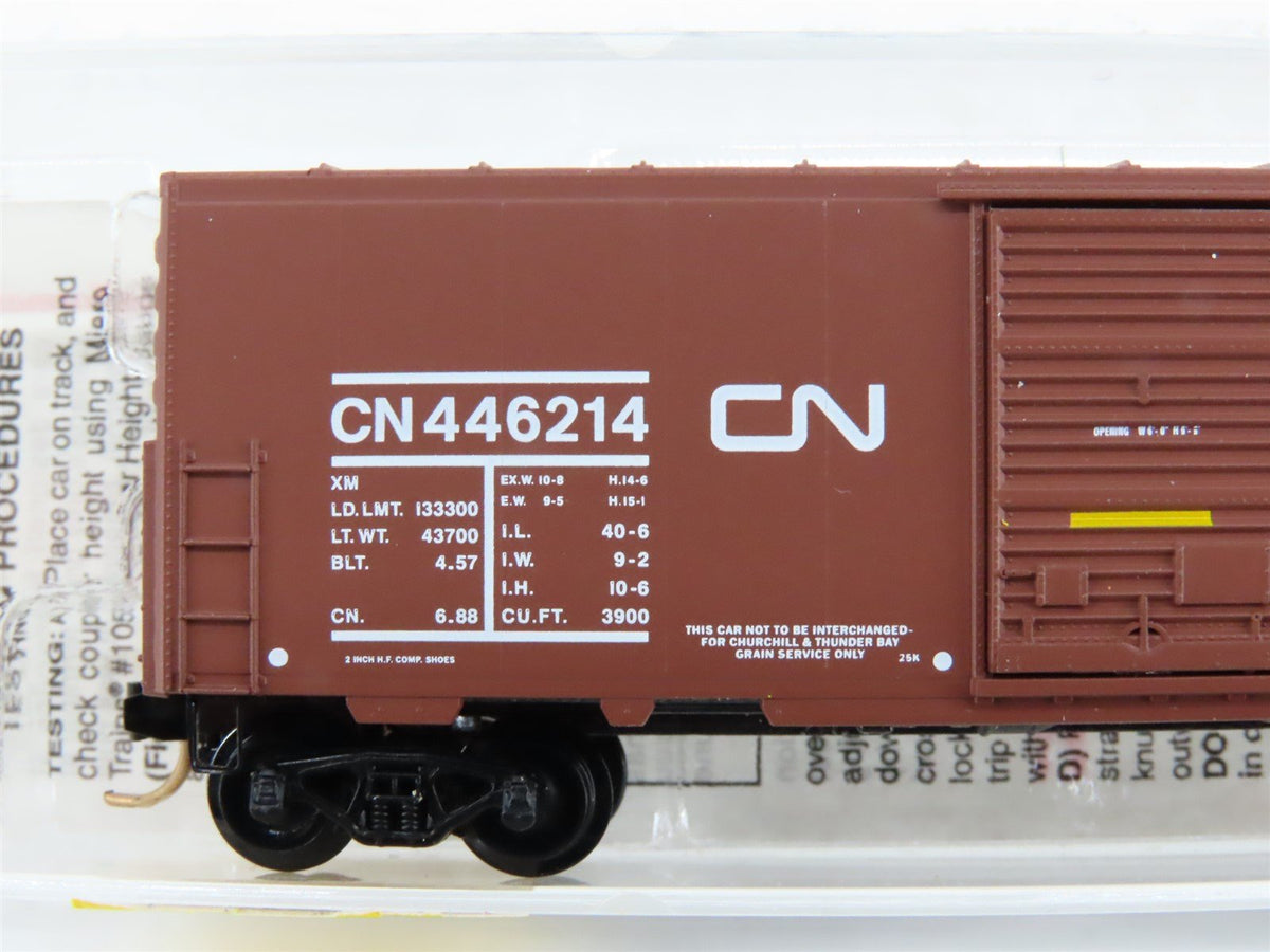 N Scale Micro-Trains MTL 24280 CN Canadian National Railroad 40&#39; Box Car #446214